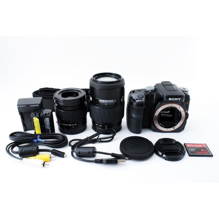 SONY（ソニー） α100 DSLR-A100 初心者に最適 標準望遠ダブルズーム