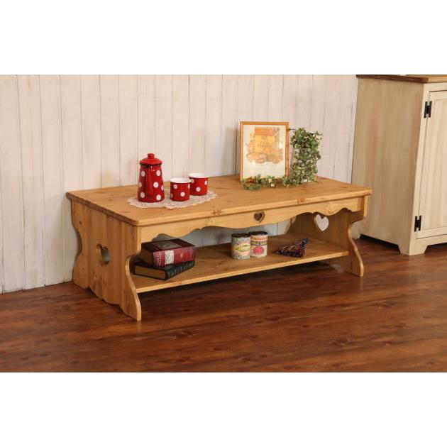 ハートローテーブル・L・MW カントリー家具 オーダー家具 手作り家具