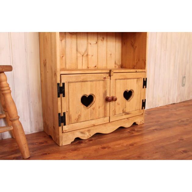 本棚 カントリー家具 薄型 完成品 大容量 北欧 無垢 パイン材 おしゃれ