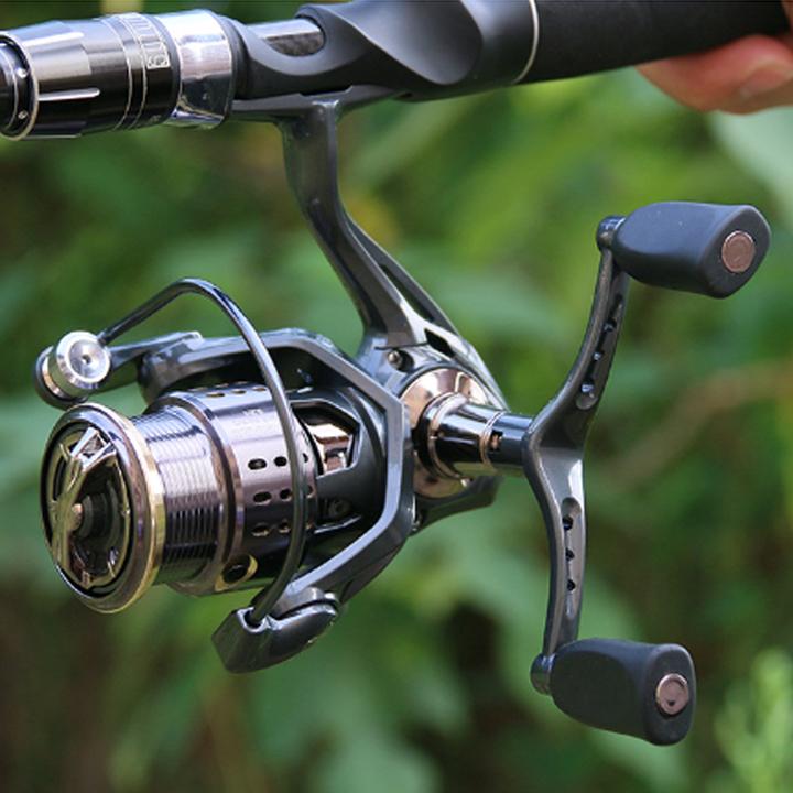 ダブルリールハンドル 110mm 六角固定軸 アブ ダイワ スピニング用