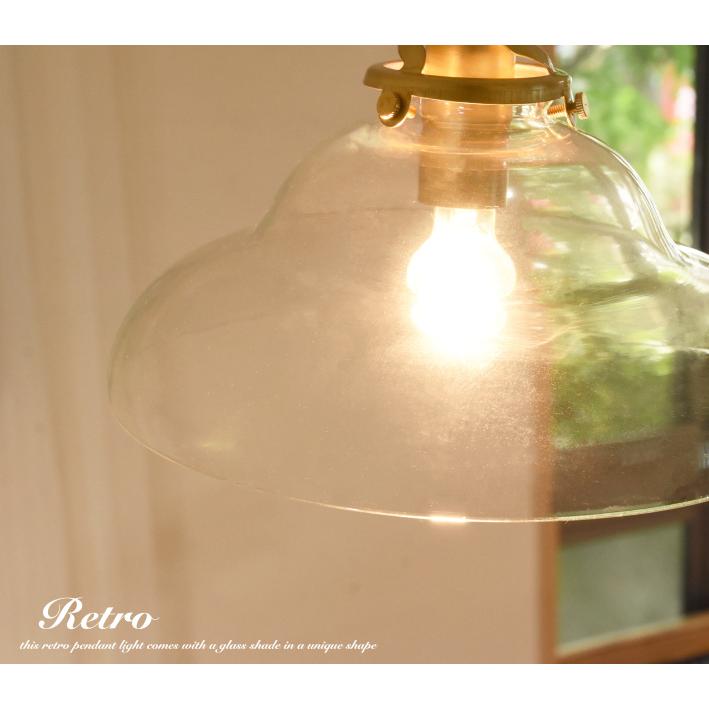 ペンダントライト ガラス おしゃれ led対応 北欧 アンティーク 照明