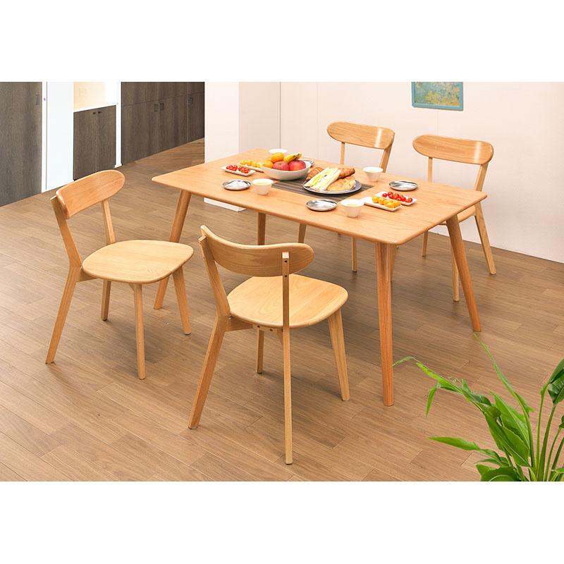 ダイニングチェア オペラ 椅子 2脚セット 送料無料 木製 天然木 オーク