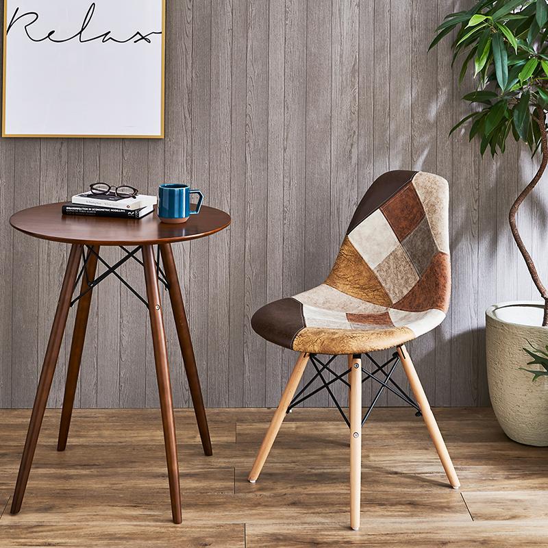 シェルチェア ダイニングチェア イームズチェア パッチワーク柄 椅子