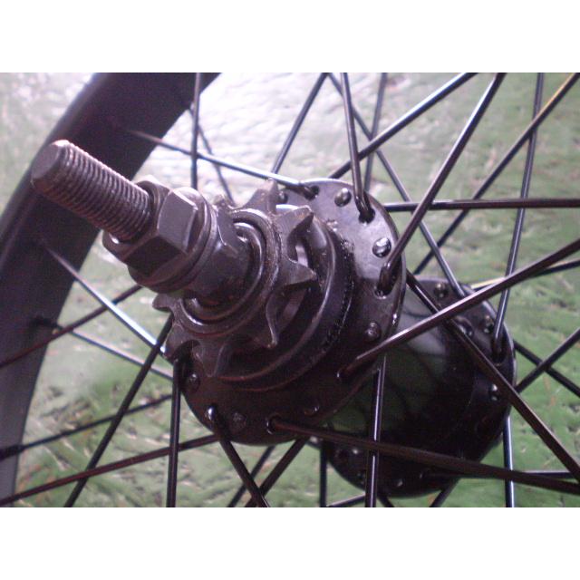 16インチ用 フリーコースターハブ 36H リア完組ホイール : カプリ部品