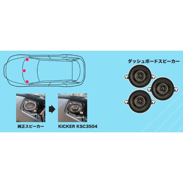 KICKER KICKER KU-KSC3504-3SP ダッシュ＆センタースピーカー UX/NX/RX