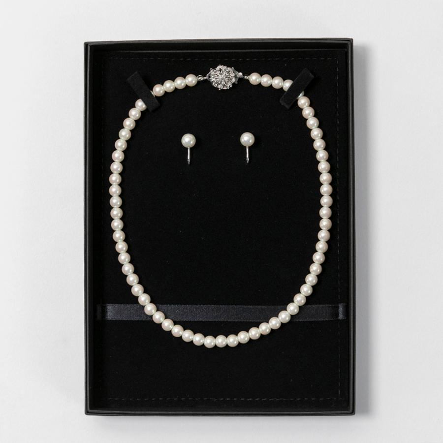 CARETTE（カレット） ネックレス イヤリング セット 日本製 パール