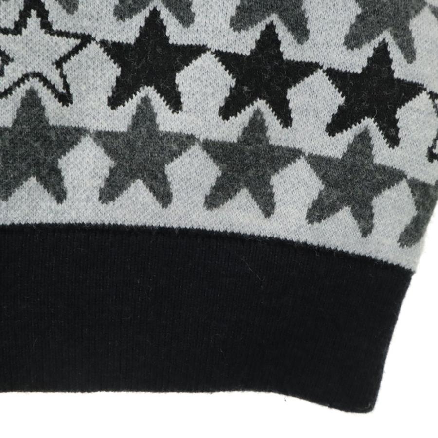 PING ピン 星柄 ゴルフ ニットジャケット L グレー系 メンズ 古着 中古