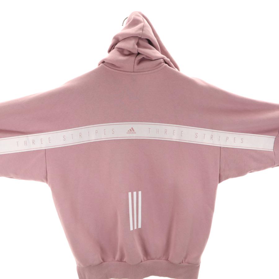 adidas（アディダス） 長袖 スウェット ジップパーカー M ピンク 裏