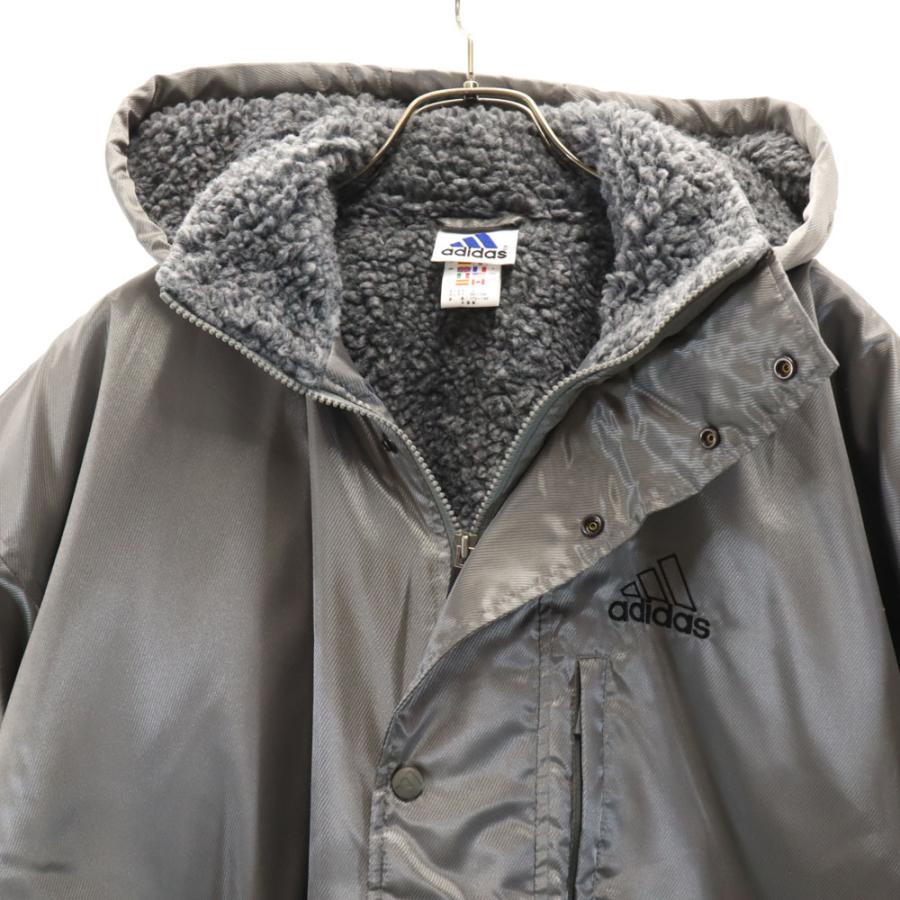 adidas（アディダス） ベンチコート L シルバー メンズ 古着 中古