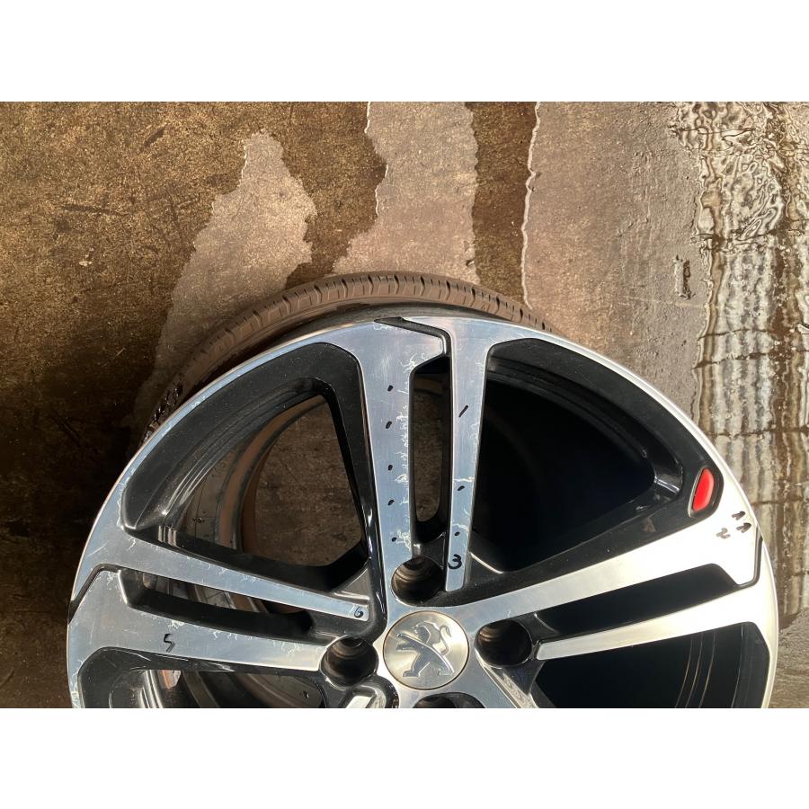 プジョー 208 GT LINE 〜 ホイール 7J 17インチ +25 4H PCD108 1本 傷