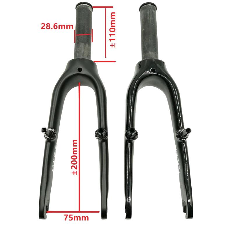 Litepro 14インチ カーボンフォーク 軽量化 DAHON K3 ミニベロ