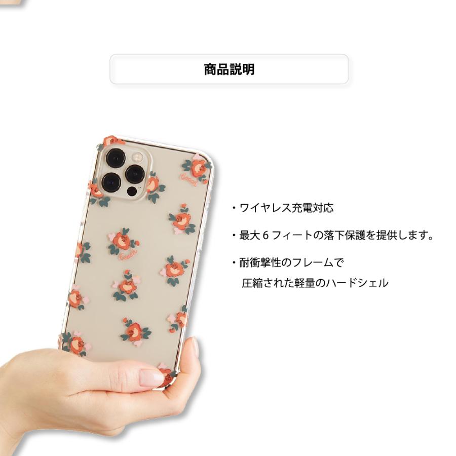 COACH（コーチ） iphone12promax ケース 花柄 ブランド クリア 耐衝撃