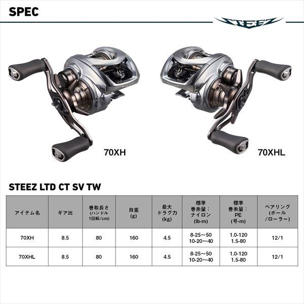 DAIWA（ダイワ） ベイトリール スティーズリミテッド CT SV TW 70XHL