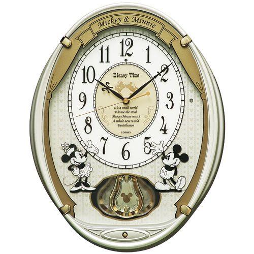 からくり時計 壁掛け時計 メロディー時計 ディズニータイム FW567W