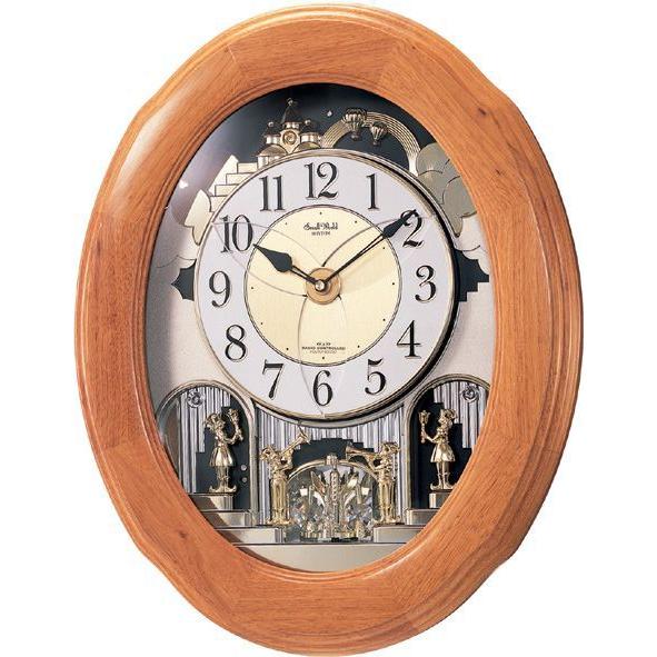 からくり時計 壁掛け時計 スモールワールド ソルシアF 4MN422RB06 送料