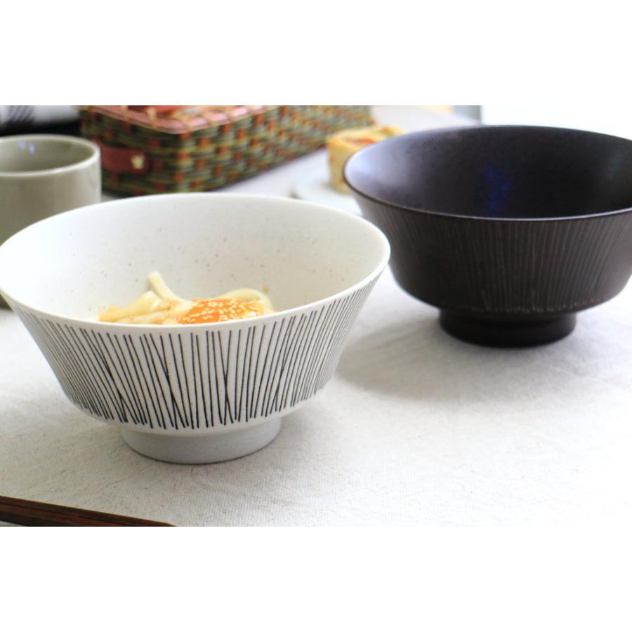 ワイヤ ラーメン鉢 18cm 日本製 美濃焼 うどん鉢 麺鉢 ラーメン