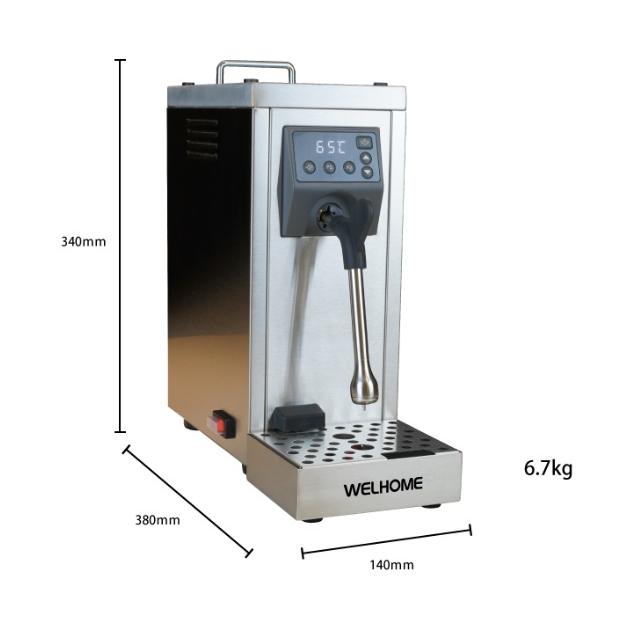WPM Milk Steamer MS-130T パワフル小型ミルクスチーマー シルバー