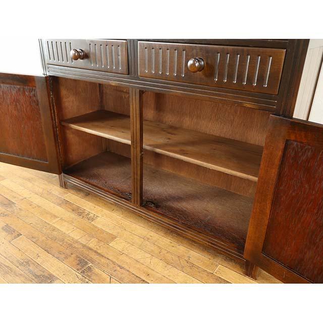 イギリス アンティーク 家具 カップボード 飾り棚 食器棚 キッチン