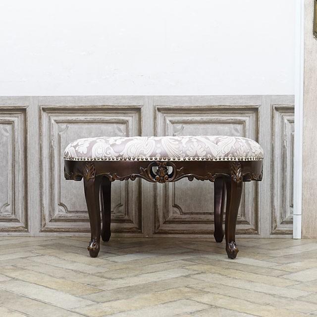 スツール アンティーク ロースツール 玄関 ベンチ ロココ調家具