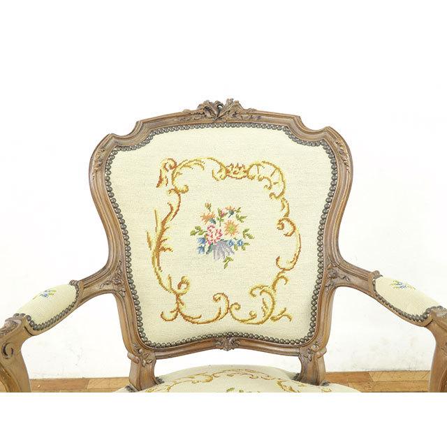 フランス アンティーク 家具 アームチェア チェアー 1人用 一人掛け