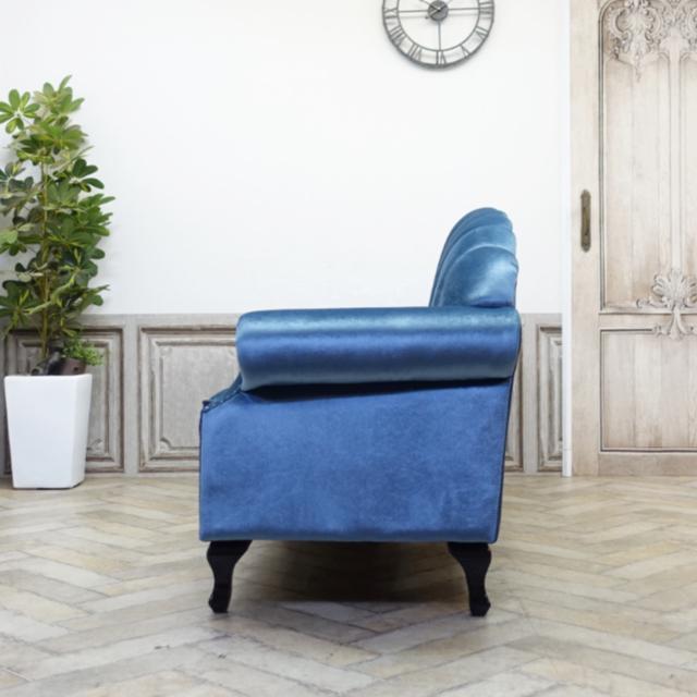 4人掛け ソファ 四人用 ソファー アンティーク 調 風 長椅子 レトロ