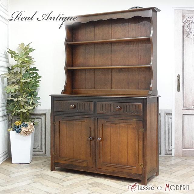 イギリス アンティーク 家具 カップボード 飾り棚 食器棚 キッチン