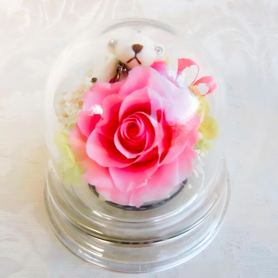 プリザーブドフラワー 送料無料 お祝い 誕生日 枯れない花 クマ くま