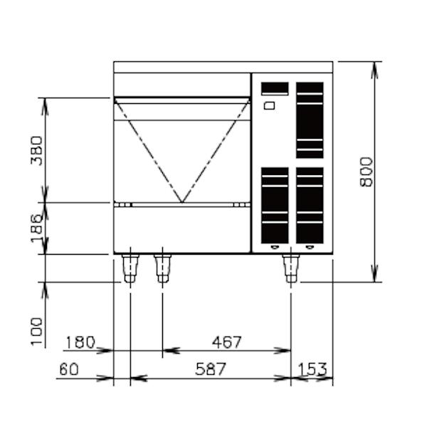ホシザキ（HOSHIZAKI） 製氷機 IM-55TM-2｜アンダーカウンタータイプ