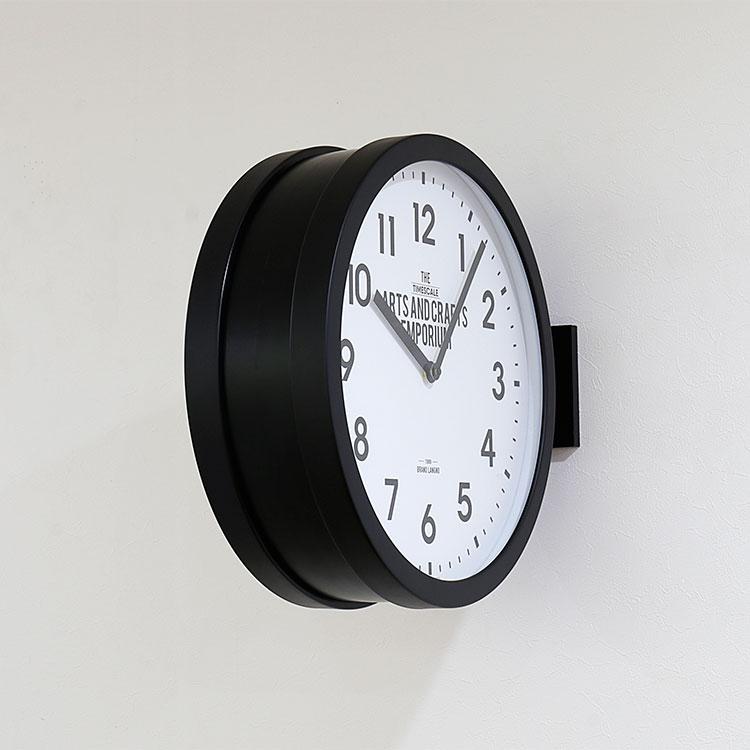 INTERFORM（インターフォルム） 掛け置き時計 両面 金具付き 掛け時計