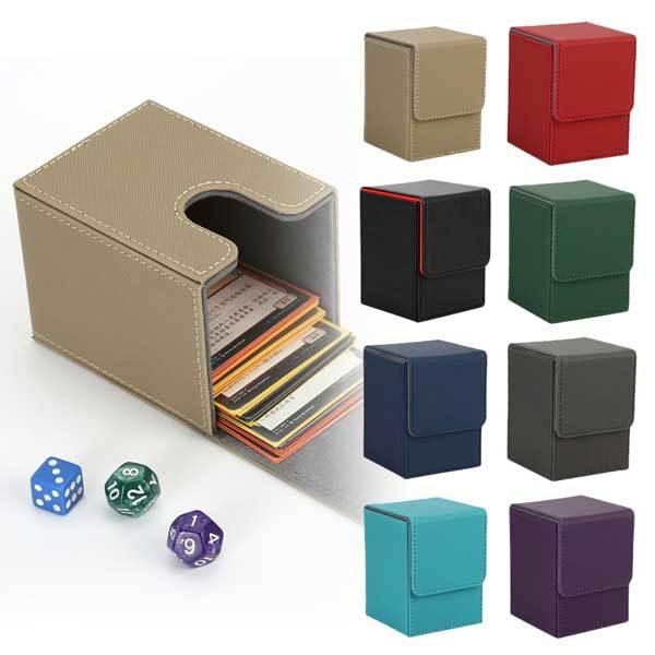 デッキケース トレカケース 縦入れ マグネット PU レザー 100枚