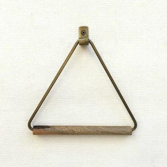 メール便送料無料】 マンゴーウッド アイアン タオルハンガー