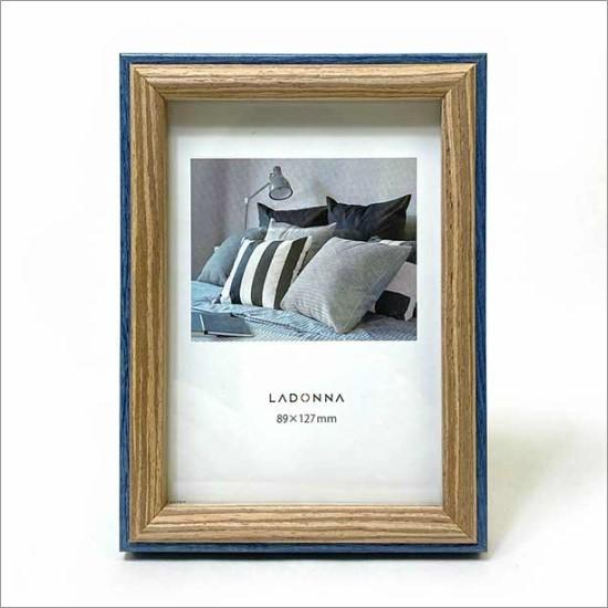 メール便送料無料】 木製 フォトフレーム レクト ネイビー 写真立て