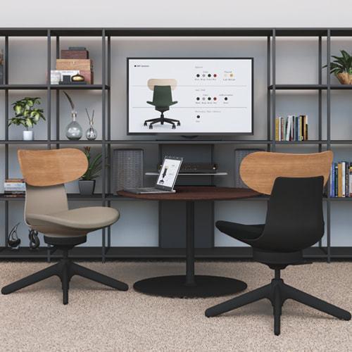 KOKUYO（コクヨ） イングライフ ingLIFE 4本脚 肘付き ブラック脚 布