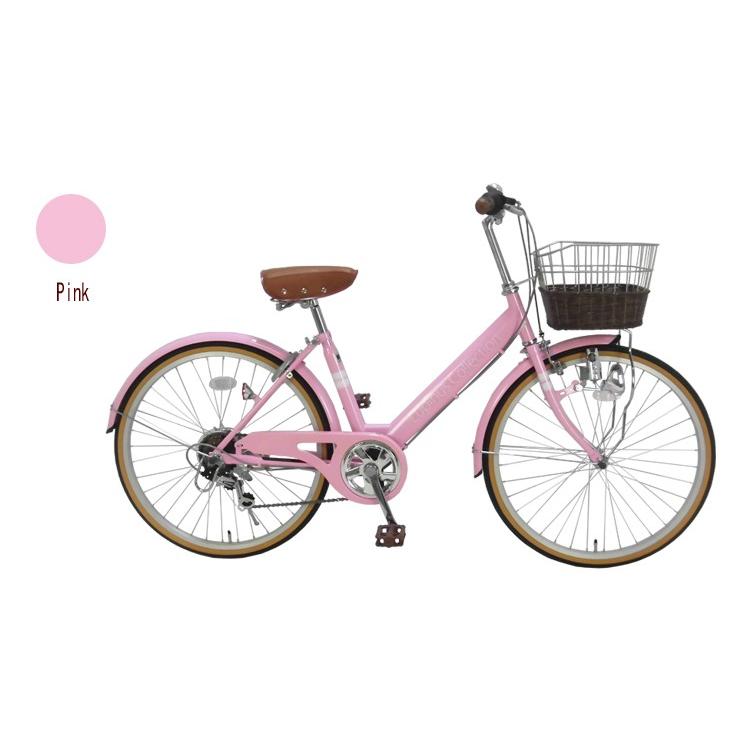 自転車 24インチ Vフレーム シティサイクル ママチャリ Lupinus