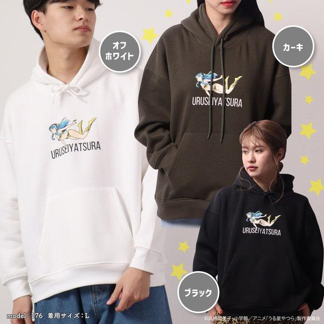 うる星やつら 小学館 パーカー プリント ビック シルエット 裏起毛