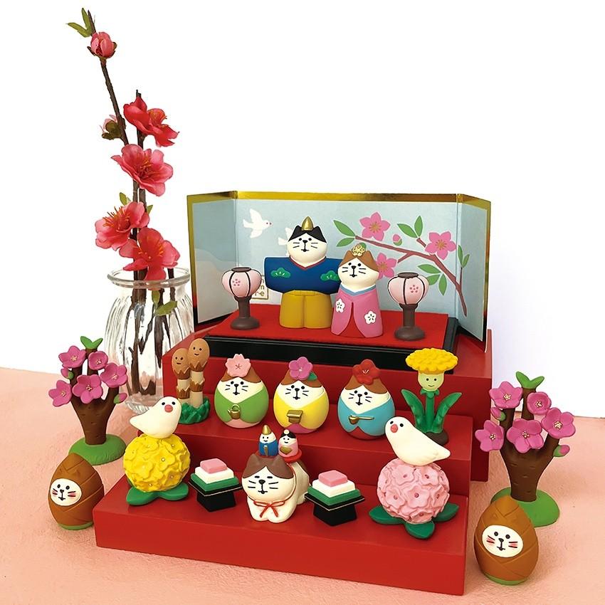 DECOLE（デコレ） 木製ひな壇 ぽかぽかひなたのおひなさま