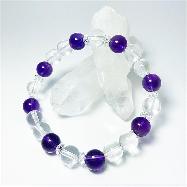 ブレスレット パワーストーン レディース アメジスト 天然石 数珠