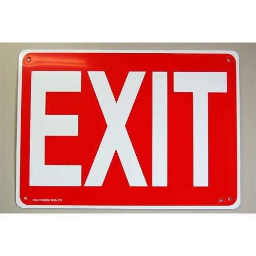 プラスチック看板 EXIT 出口 CA-1 サインボード ガレージ雑貨 アメリカ