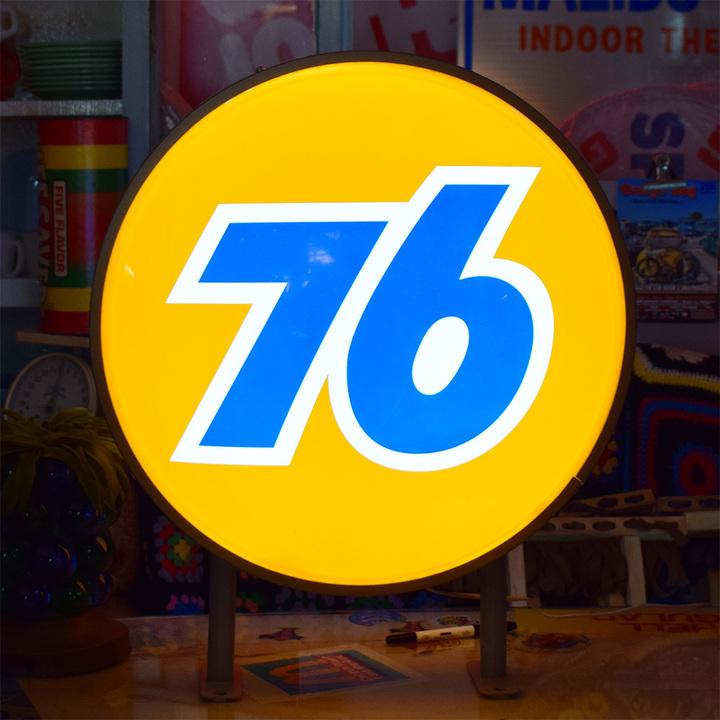 アメリカン両面電飾看板【76】アドバンダイジングサイン/看板 ガス