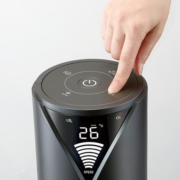 ハイブリッドタワーファン マーレ（ブラック）kirala Air Hybrid Tower