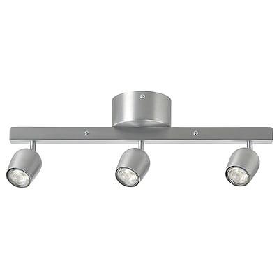 イケア（IKEA） シーリングスポットライト 3スポット アルミカラー