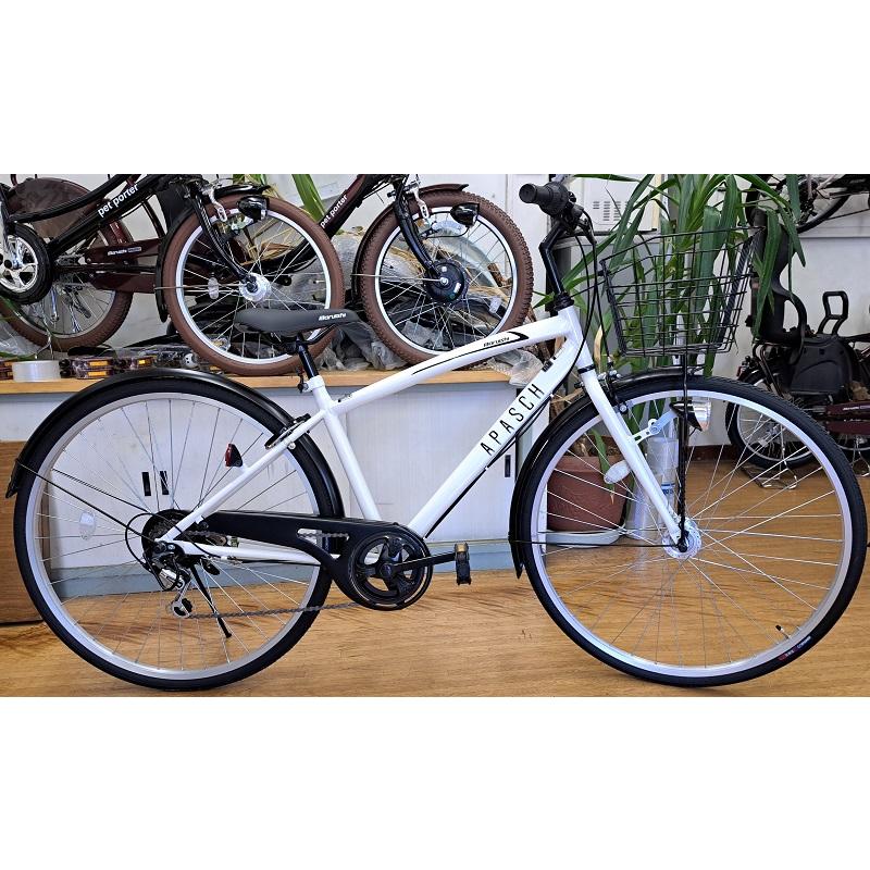 丸石サイクル アパッシュクロス 27インチ 6段変速 LEDライト付き