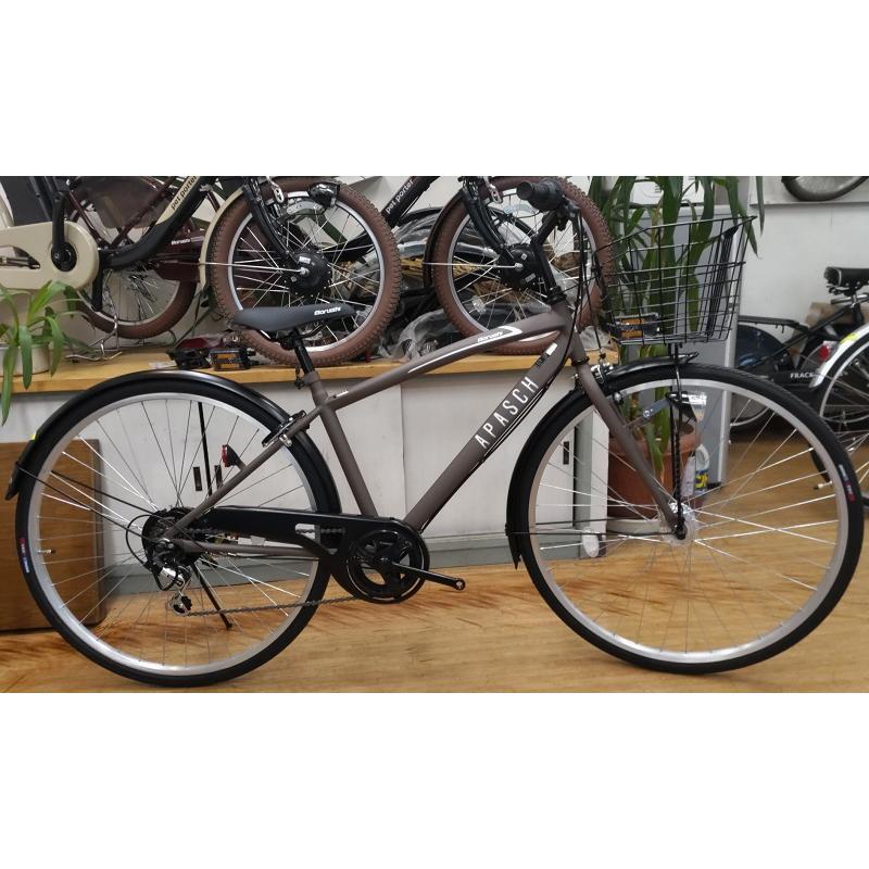 丸石サイクル アパッシュクロス 27インチ 6段変速 LEDライト付き