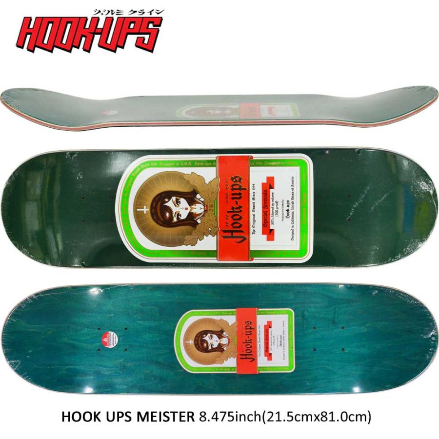 Hook Ups 8.475インチ スケボー デッキ フックアップス スケートボード