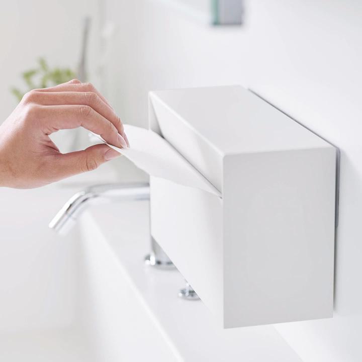 tower ペーパータオルホルダー 壁掛け ペーパータオルケース 置き型