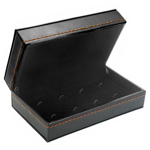 カフスケース アクセサリーケース ジュエリーボックス ブラックレザー