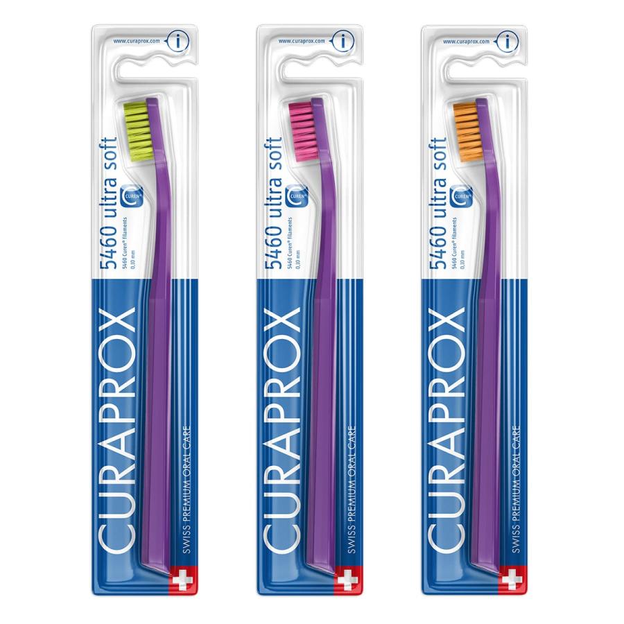 クラプロックス 歯ブラシCS5460 ハンドルカラー紫 1本 大人用 スイス製