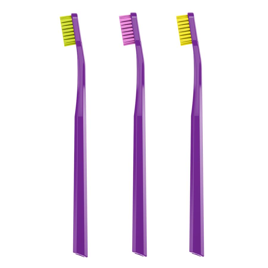 クラプロックス 歯ブラシCS5460 ハンドルカラー紫 1本 大人用 スイス製