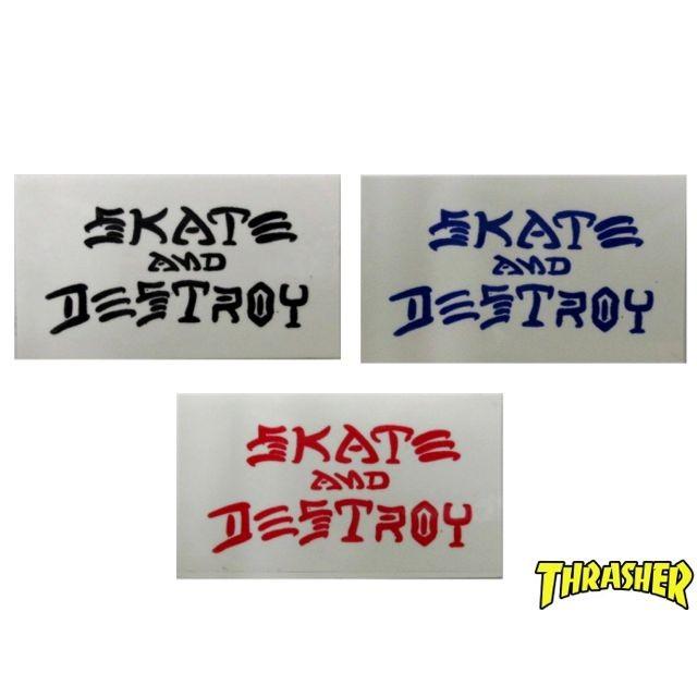 THRASHER（スラッシャー） SKATE AND DESTROY ステッカー （スモール