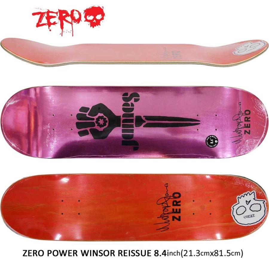 ゼロ 8.4インチ スケボー デッキ Zero Power Reissue Windsor James